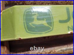 Vintage John Deere Porcelain Sign Old Door Push Bar Farm Equipment Tractor 32