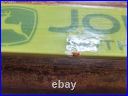Vintage John Deere Porcelain Sign Old Door Push Bar Farm Equipment Tractor 32
