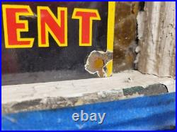 Vintage John Deere Porcelain Sign Old Farm Tractor Equipment Dealer Advertising