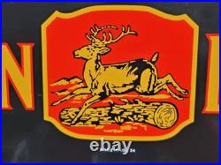 Vintage John Deere Porcelain Sign Old Farming Tractor Equipment Sales 1954 Farm