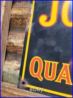 Vintage John Deere Porcelain Sign Old Farming Tractor Equipment Sales 1954 Farm