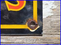 Vintage John Deere Porcelain Sign Old Farming Tractor Equipment Sales 1954 Farm