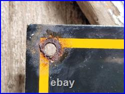 Vintage John Deere Porcelain Sign Old Farming Tractor Equipment Sales 1954 Farm