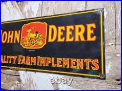 Vintage John Deere Porcelain Sign Old Farming Tractor Equipment Sales 1954 Farm