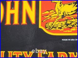 Vintage John Deere Porcelain Sign Old Farming Tractor Equipment Sales 1954 Farm