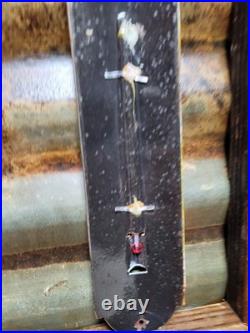 Vintage John Deere Porcelain Sign Old Thermometer Farm Equipment Tractor Dealer