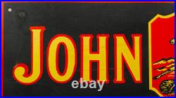 Vintage John Deere Quality Farm Implements Porcelain Advertising Sign