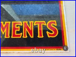 Vintage John Deere Quality Farm Implements Porcelain Sign 18x8 Ande Rooney 1995