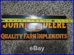 Vintage John Deere Quality farm Implements Sign