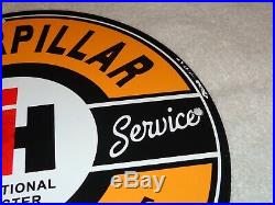 Vintage John Deere Sales & Service 11 3/4 Porcelain Metal Gasoline & Oil Sign
