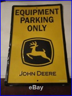 Vintage John Deere Sign Equipment Parking Only Ps30117 18 X 12