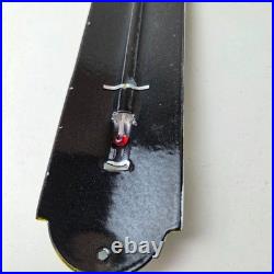 Vintage John Deere Sign Service Guage Gas Pump Sign on Porcelain Thermometer