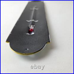 Vintage John Deere Sign Service Guage Gas Pump Sign on Porcelain Thermometer