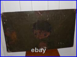 Vintage John Deere Syracuse Chilled Plows Embossed Metal Sign