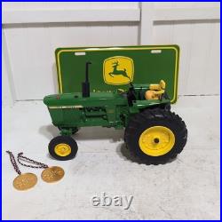 Vintage John Deere The Power Shift 4020 Tractor Die Cast 1/16 License Plate/