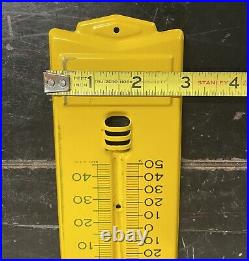 Vintage John Deere Tractor Advertising Thermometer Sign Without Tube