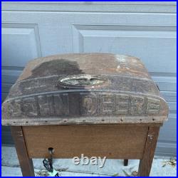 Vintage John Deere Tractor Parts Rad Tank Top D1947R John Deere Advertising Sign