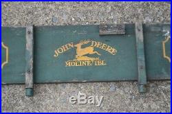 Vintage John Deere Wagon Sideboards Wooden Rare John Deere Advertising Sign