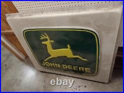 Vintage John Deere lighted Dealership Sign