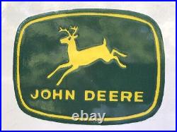 Vintage Large 30 John Deere Farm Equipment Tractors Porcelain Gas Oil Sign