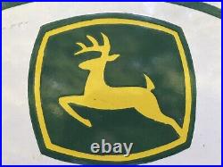 Vintage Large 30 John Deere Farm Equipment Tractors Porcelain Gas Oil Sign