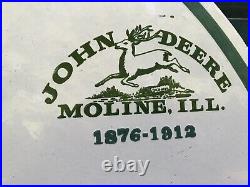 Vintage Large 30 John Deere Farm Equipment Tractors Porcelain Gas Oil Sign