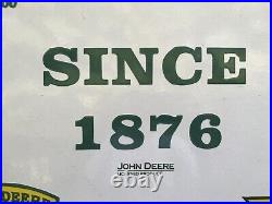 Vintage Large 30 John Deere Farm Equipment Tractors Porcelain Gas Oil Sign