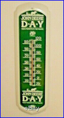 Vintage Large John Deere 150 Years 1837-1987 Iowa Farm Tractor Thermometer Sign