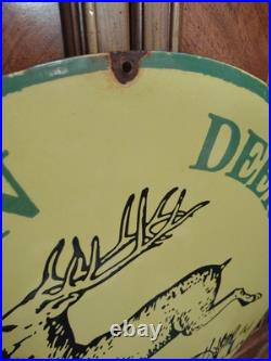 Vintage Large John Deere 30 Porcelain Sign Farming Tractor Dealer Sales Service