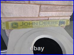 Vintage Large John Deere Farm Implements 32 Porcelain Metal Door Push Sign