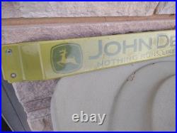 Vintage Large John Deere Farm Implements 32 Porcelain Metal Door Push Sign
