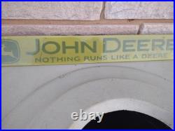 Vintage Large John Deere Farm Implements 32 Porcelain Metal Door Push Sign
