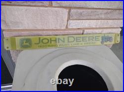 Vintage Large John Deere Farm Implements 32 Porcelain Metal Door Push Sign