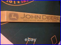 Vintage Large John Deere Porcelain Door Push Bar Farm Equipment Tractor Sign