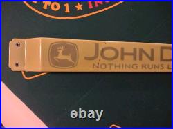 Vintage Large John Deere Porcelain Door Push Bar Farm Equipment Tractor Sign