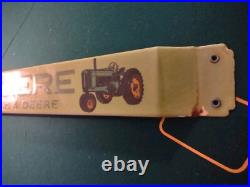 Vintage Large John Deere Porcelain Door Push Bar Farm Equipment Tractor Sign