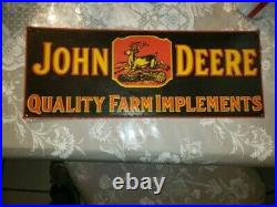 Vintage Metal John Deere sign