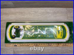 Vintage NEWithOLD John Deere Quality Farm Equipment THERMOMETER Outdoor Metal 27