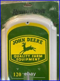 Vintage NEWithOLD John Deere Quality Farm Equipment THERMOMETER Outdoor Metal 27