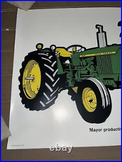 Vintage NOS 1973 John Deere Poster Sign 79 HP Tractor 2130 Litho USA
