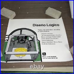Vintage NOS 1973 John Deere Tractor Poster Sign Spanish Increased Productivity