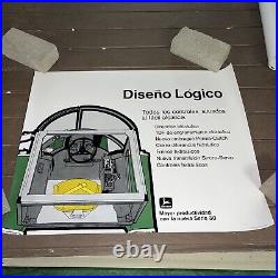 Vintage NOS 1973 John Deere Tractor Poster Sign Spanish Increased Productivity