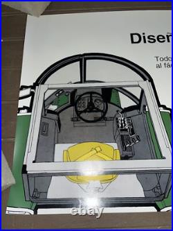 Vintage NOS 1973 John Deere Tractor Poster Sign Spanish Increased Productivity