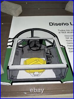 Vintage NOS 1973 John Deere Tractor Poster Sign Spanish Increased Productivity