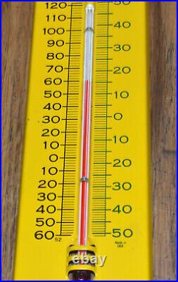 Vintage NOS John Deere JD Farm Equipment Advertising Thermometer