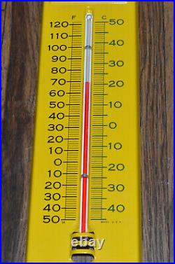 Vintage NOS John Deere JD Farm Equipment Advertising Thermometer