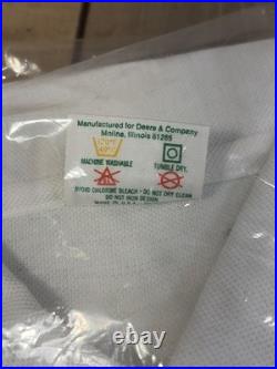 Vintage NOS John Deere Unopened Uniform Polo Shirt Green Yellow White with Pants