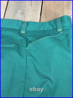 Vintage NOS John Deere Unopened Uniform Polo Shirt Green Yellow White with Pants