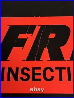 Vintage NOS Sign Control Root Worm Use Fee-Flo Insecticide Applicator Colfax ILL