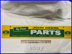 Vintage Old Original Genuine John Deere Dealer Parts Metal Sign from the 1950's Vintage Old Original Genuine John Deere Dealer Parts Metal Sign from the 1950's